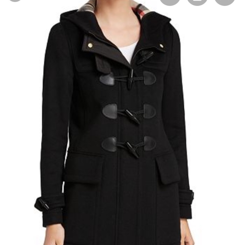 Burberry Brit wool toggle coat